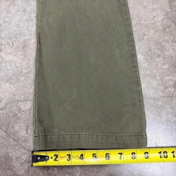 Jordache Green Military Inspired Y2K Flared Pants Size 11/12 - Picture 7 of 7